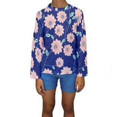 Floral Kids  Long Sleeve Swimwear by Sobalvarro