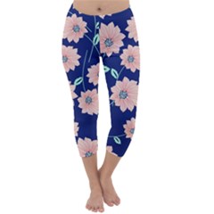 Floral Capri Winter Leggings 