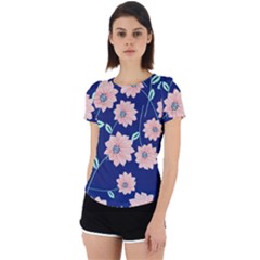 Floral Back Cut Out Sport Tee by Sobalvarro