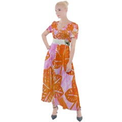 Colorful Button Up Short Sleeve Maxi Dress by ginnyden