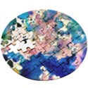 Complementary contrast Wooden Puzzle Round View3