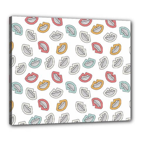 Happy Doodle Laugh Canvas 24  X 20  (stretched) by tmsartbazaar