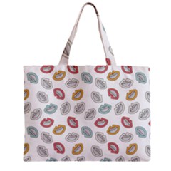 Happy Doodle Laugh Zipper Mini Tote Bag by tmsartbazaar