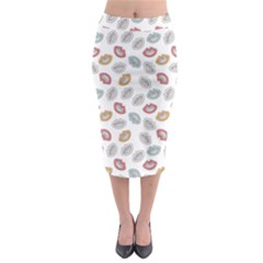 Happy Doodle Laugh Midi Pencil Skirt by tmsartbazaar