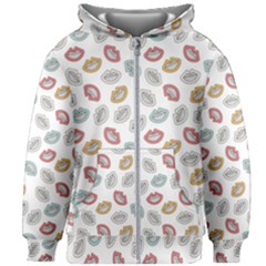 Happy Doodle Laugh Kids  Zipper Hoodie Without Drawstring by tmsartbazaar