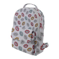 Happy Doodle Laugh Flap Pocket Backpack (large) by tmsartbazaar