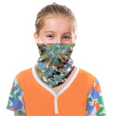 Multicolored Collage Print Pattern Mosaic Face Covering Bandana (kids) by dflcprintsclothing