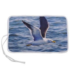 Seagull Flying Over Sea, Montevideo, Uruguay Pen Storage Case (m) by dflcprintsclothing