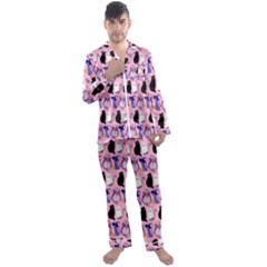 Halloween Men s Long Sleeve Satin Pyjamas Set by Sparkle