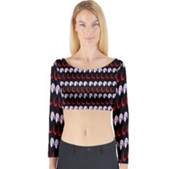 Halloween Long Sleeve Crop Top by Sparkle