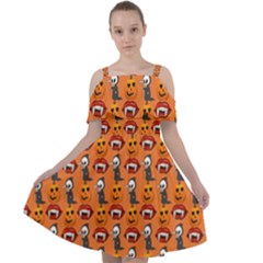 Halloween Cut Out Shoulders Chiffon Dress by Sparkle