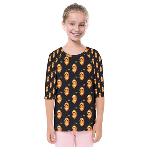 Halloween Kids  Quarter Sleeve Raglan Tee by Sparkle