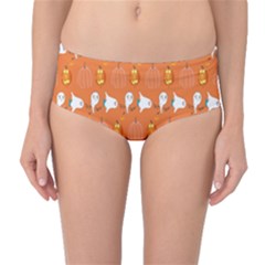 Halloween Mid-Waist Bikini Bottoms