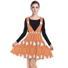 Halloween Plunge Pinafore Dress