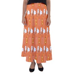 Halloween Flared Maxi Skirt