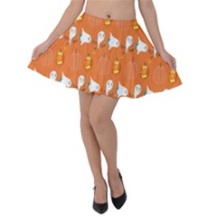 Halloween Velvet Skater Skirt