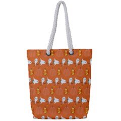 Halloween Full Print Rope Handle Tote (Small)