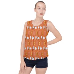 Halloween Bubble Hem Chiffon Tank Top