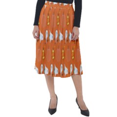 Halloween Classic Velour Midi Skirt 