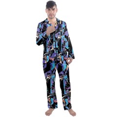 Eyesore  Men s Long Sleeve Satin Pyjamas Set by MRNStudios