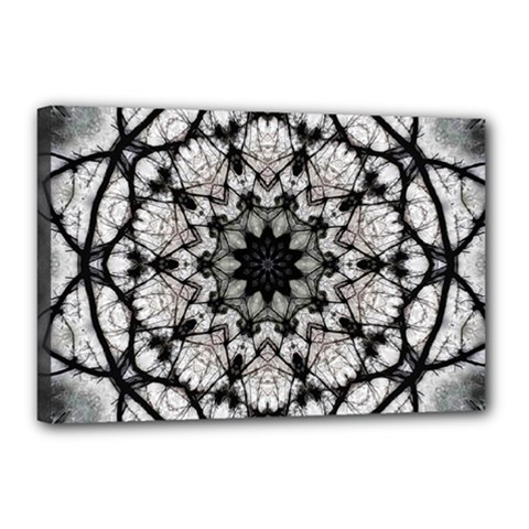 Evil Mandala  Canvas 18  X 12  (stretched) by MRNStudios