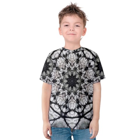 Evil Mandala  Kids  Cotton Tee by MRNStudios