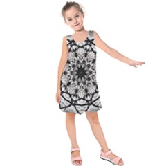 Evil Mandala  Kids  Sleeveless Dress by MRNStudios