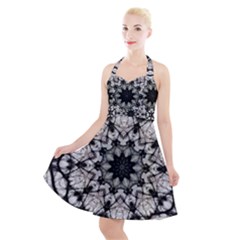 Evil Mandala  Halter Party Swing Dress  by MRNStudios