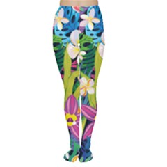 Colorful Floral Pattern Tights