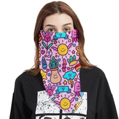 Colourful Funny Pattern Face Covering Bandana (triangle)