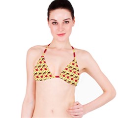 Cute Leaf Pattern Bikini Top by designsbymallika