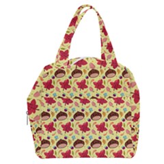 Cute Leaf Pattern Boxy Hand Bag by designsbymallika