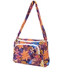 Colourful Print 5 Front Pocket Crossbody Bag by designsbymallika