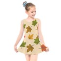 Autumn Leaves Kids  Skater Dress Swimsuit View1