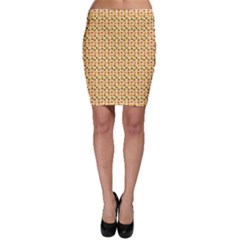 Autumn Leaves Tile Bodycon Skirt