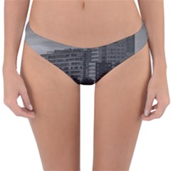 Sunset Coastal Urban Scene, Montevideo, Uruguay Reversible Hipster Bikini Bottoms