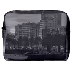 Sunset Coastal Urban Scene, Montevideo, Uruguay Make Up Pouch (large) by dflcprintsclothing