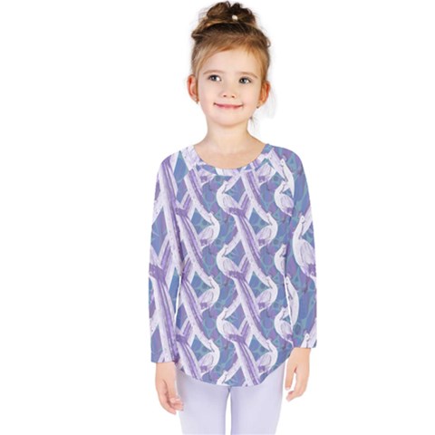 White Peacocks Kids  Long Sleeve Tee by marynarts