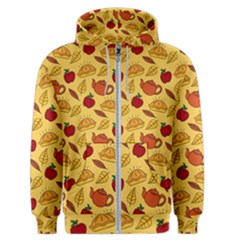 Apple Pie Pattern Men s Zipper Hoodie by designsbymallika