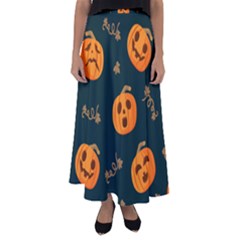 Halloween Flared Maxi Skirt by Sobalvarro