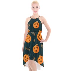 Halloween High-low Halter Chiffon Dress  by Sobalvarro