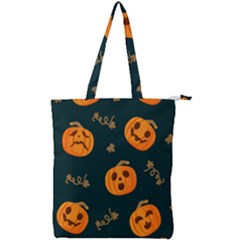 Halloween Double Zip Up Tote Bag by Sobalvarro