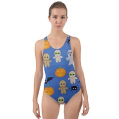 Halloween Cut-out Back One Piece Swimsuit by Sobalvarro