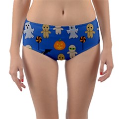 Halloween Reversible Mid-waist Bikini Bottoms by Sobalvarro