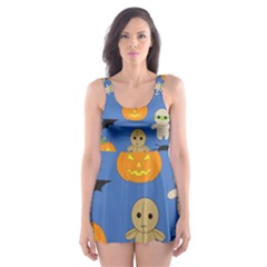 Halloween Skater Dress Swimsuit by Sobalvarro