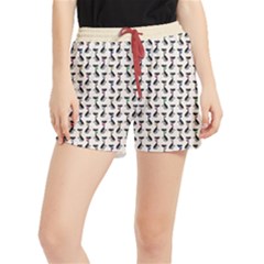 Lady Cat Pattern, Cute Cats Theme, Feline Design Runner Shorts by Casemiro