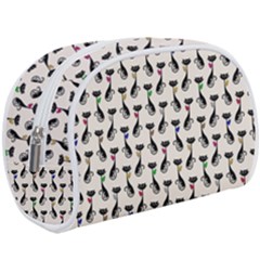 Lady Cat Pattern, Cute Cats Theme, Feline Design Makeup Case (large) by Casemiro