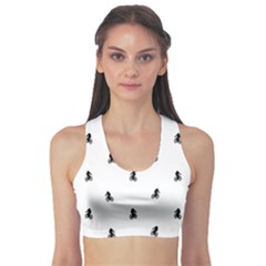 Riding Bike Motif Print Pattern Sports Bra by dflcprintsclothing