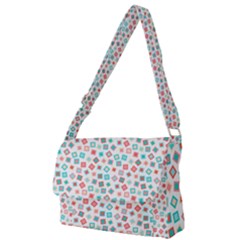 Aqua Coral Full Print Messenger Bag (s)