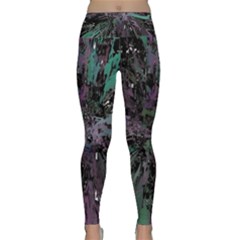 Glitched Out Lightweight Velour Classic Yoga Leggings by MRNStudios